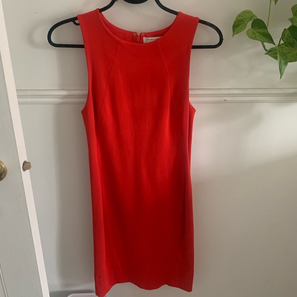 Stunning true red body-con Babaton Artizia dress! Perfect condition. - Picture 1 of 8